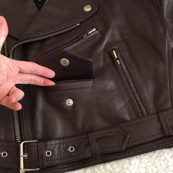 Faith Connexion oversized leather jacket 2 New - Picture 10 of 16